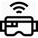 VR Brille Wechselstrom Audiobuchse Symbol