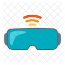 Vr Glasses Virtual Reality Wifi Iot Internet Things Icon