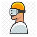 Vr Goggles Man Icon