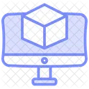 Vr Headset Duotone Line Icon Icono