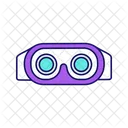 Head Goggles Simulation Icon