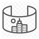 Vr City Virtual Icon