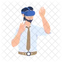 Vr Experience Vr Worker Vr Glasses Icon