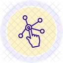 Virtual Design Line Icon Icon