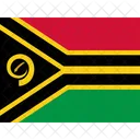 Vu Vanuatu Drapeaux Iso Icône