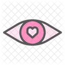 Vue Damour Oeil Coeur Icon