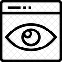 Vue Oeil Arriere Plan Icône