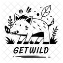 Volverse Salvaje Jabali Animal Icono