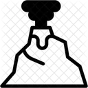 Vulcao Erupcao Desastre Ícone