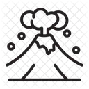 Vulcao Desastre Natural Erupcao Ícone