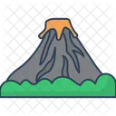 Vulcao Erupcao Vulcanica Fluxo De Lava Ícone