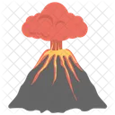 Vulkan Vulkanausbruch Magma Symbol