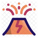 Vulkan Explosion Katastrophe Symbol