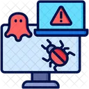 Vulnerability Laptop Internet Icon