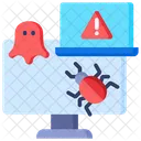 Vulnerability Laptop Internet Icon