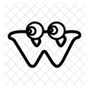 W Alphabet Buchstabe Icon