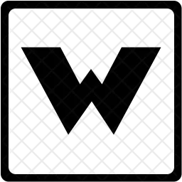 W 알파벳  아이콘