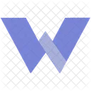 W Design Letter Icon