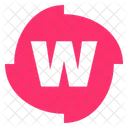 W Alphabet Letter Icon