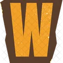 W Letter  Icon