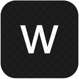 W letter  Icon