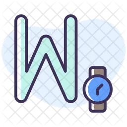 W Letter  Icon