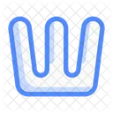 W Letter Letter Alphabet Icon