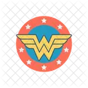 W Wings Logo Superhero Cartoon Icon