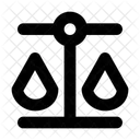 Waage ausgewogen  Symbol
