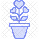 Wachstum Liebe Beziehung Symbol