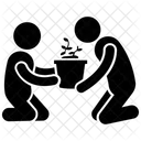 Wachsende Pflanze Gartenarbeit Plantage Symbol