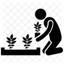 Wachsende Pflanze Gartenarbeit Plantage Symbol