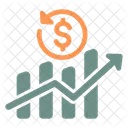 Wachstum Dollar Einkommen Symbol