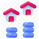 Wachstum Zuhause Haus Symbol