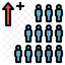 Wachstum Bevolkerung Uberbevolkerung Symbol