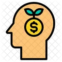 Wachstum Mensch Finanzen Symbol