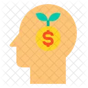 Wachstum Mensch Finanzen Symbol