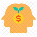 Wachstum Mensch Finanzen Symbol