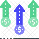 Wachstum Dollarwachstum Geldmengenwachstum Symbol