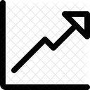 Aufwartstrend Diagramm Infografik Symbol