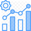 Benchmark Wirtschaft Und Finanzen Balkendiagramm Symbol