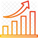 Nutzen Wirtschaft Und Finanzen Balkendiagramm Symbol