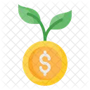 Wachstum Pflanze Gewinn Symbol