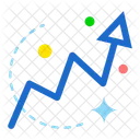 Nach Oben Fortschritt Diagramm Symbol