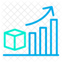 Wachstum Im Verarbeitenden Gewerbe Produktherstellung Wachstumsdiagramm Icon