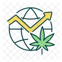 Wachstum der Cannabisindustrie  Symbol