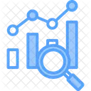 Wirtschaft Und Finanzen Datenanalyse Liniendiagramm Symbol