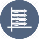 Wachstum Liniendiagramm Zeitreihen Symbol