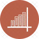 Wachstum Liniendiagramm Zeitreihen Symbol