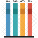 Balken Infografik Analysen Symbol